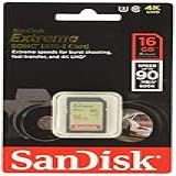 Sandisk Cartão Sdsdxne-016g-gncin Extreme Sdhc Uhs-i 16gb 90mb/s Classe 10