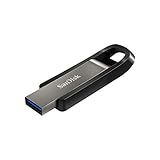 SanDisk Flash Drive Extreme Go USB 3 2 Tipo A De 128 GB   SDCZ810 128G G46  Bronze Metálico Preto Brilhante