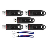  Sandisk Ultra Usb (pacote Com 5) 3.0 64 Gb Cz48 Flash Drive