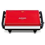 Sanduicheira E Grill Arno Compact Vermelha 220v