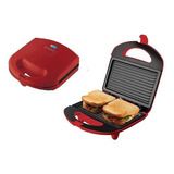 Sanduicheira Elétrica Cadence Toastgrill Color Vermelha 127v