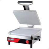 Sanduicheira Elétrica Para 9 Lanches Chapa Lisa Sasl Croydon Cor Preto E Vermelho 220v