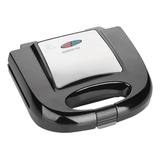 Sanduicheira Grill Elétrica Antiaderente Preta Inox Sid 110v