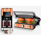 Sanduicheira Grill Prime Inox E Cafeteira Digital Gradiente