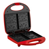 Sanduicheira Mickey Mouse Funny Plates Mallory Cor Vermelho 220v