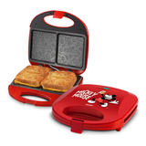 Sanduicheira Mickey Mouse Funny Plates Mallory Cor Vermelho 220v
