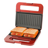 Sanduicheira Mini Grill Retrô Pgr01v 750w Philco 220v Cor Vermelho