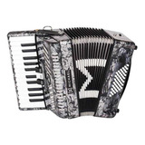 Sanfona Acordeon 48 Baixos Preto Perolado Acm4803n Michael