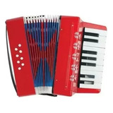 Sanfona Acordeon Infantil 17 Teclas E 8 Baixos Brinquedo