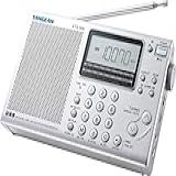 Sangean Receptor De Banda Mundial ATS 405 FM Estéreo AM Onda Curta Prata