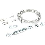 SANKINS Kits De Portão Anti Queda Para Cerca De Madeira Aço Em Zinco Kit De Cabo De Suporte De Portão Anti Flacidez Kit De Moldura De Portão De Portão De Hardware Para Cerca De Madeira Kit De