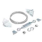 SANKINS Kits De Portão Anti Queda Para Cerca De Madeira Aço Zincado Kit De Cabos De Suporte De Portão Kit De Ferragens Para Moldura De Portão Para Cerca De Madeira Kit De Reparo De Porta De Portão