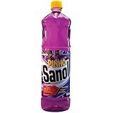 Sanol Desinfetante Líquido Para Uso Geral Pinho Lavanda 1 Litro Roxo