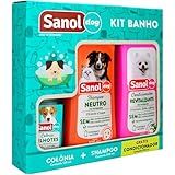 Sanol Dog Kit   Shampoo   Condicionador   Ganhe 1 Colônia Variado Verde
