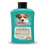 Sanol Dog Shampoo De Pêlos Para Cães E Gatos Filhotes 500 Ml Verde