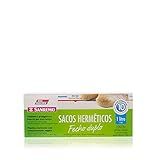 Sanremo - Saco Plástico Hermético Cristal Com Fecho Duplo De 1000ml- Linha Vac Freezer