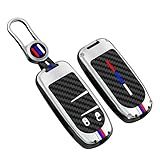 Sanrily Padrão De Fibra De Carbono 2 Botões Smart Key Fob Capa Adequada Para Jeep Renegade Grand Cherokee Para Chrysler 200 300 Para Ram Para Fiat Keyless Luminous Key Case Com Chaveiro Brilhante