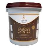 Santo Óleo De Coco Extra Virgem Da Película Balde Com 3 2l