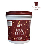Santo Óleo De Coco Extra Virgem Da Película   Balde Com 3 2l