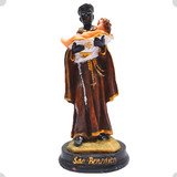 Santo São Benedito Santo Negro Imagem Estatua Resina 15 Cm