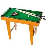 Sanxia Jogo De Sinuca Bilhar De Mesa Extra Grande Com Pés 61 X 31 X 60 Cm  16 Bolas  2 Tacos  1 Escova  1 Triângulo  1 Giz  Adulto