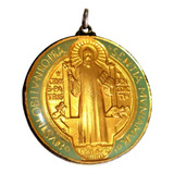 São Benedito Grande Medalha Católica Antiga