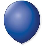 São Roque Balão Para Decoração Redondo N 09 Cobalto  Azul  50 Balões