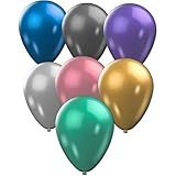 São Roque Metalizado Balões Para Decoração, Multicor, 25 Peças
