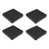 Sapata Borracha Elevador Autocenter Quadrada 119mm Kit 4