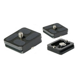 Sapata Engate Rapido Tripé Aluminio 40x38mm Parafuso Móvel