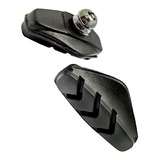 Sapata Pastilha Bicicleta V brake Speed 450 50mm Preta Par