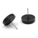Sapata Prego Deslizante Preta 20mm 100 Unidades