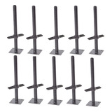 Sapata Regulável Para Andaime 10 Peças De 45cm Cada