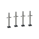 Sapata Regulável Para Andaime 4 Peças De 45cm