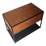 Sapateira Com Prateleira E Bau Ferro Madeira Design Promoção