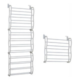 Sapateira Vertical De Parede E Porta Para 36 Pares Cor Branco