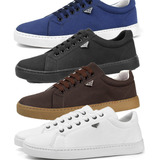 Sapatenis Sb Masculino Tenis Kit 4 Pares Confortável Oferta
