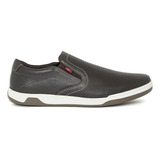 Sapatênis Slip On Ferracini 24h Couro Com Cadarço Elástico