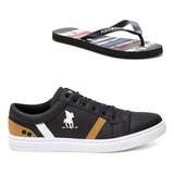 Sapatenis Tenis Masculino Polo Plus Original Chinelo
