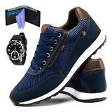 Sapatênis Tênis Social Casual Masculino Mais Kit Acessorios