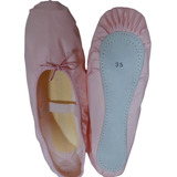 Sapatilha Ballet Meia Ponta Corino Macio 1 2 Ponta Para Balé