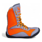 Sapatilha Boxe Sprawl Laranja E Cinza Bota Footwork