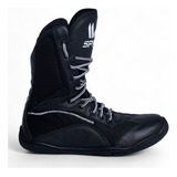 Sapatilha Boxe Sprawl Preta E Branca Bota Footwork