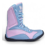 Sapatilha Boxe Sprawl Rosa E Azul Bebê Bota Footwork