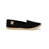 Sapatilha Feminina Alpargata Casual Basica Leve Conforto Bico Redondo Elastico -Preto Lona- BR- Adulto- Numérico- 33-