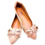 Sapatilha Feminina Total Confort Premium Nude Laço Casual 35 Nude 