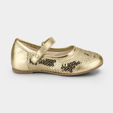 Sapatilha Infantil Bibi Ballerina Mini Dourada