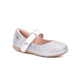 Sapatilha Infantil Estilo Boneca Spikes E Tira Ajustável Prata BR Criança De 4 A 8 Anos Numérico 22