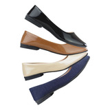 Sapatilha Kit 04 Pares Feminino Bico Fino Salomé Mule