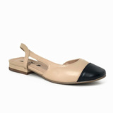 Sapatilha Mule Feminina Bicolor Slipper Rasteira